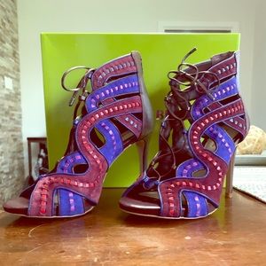 Gianni Bini multi colored heels